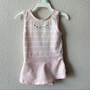 Ralph Lauren Pink Striped One Piece Bathing Suit 6-12 Months